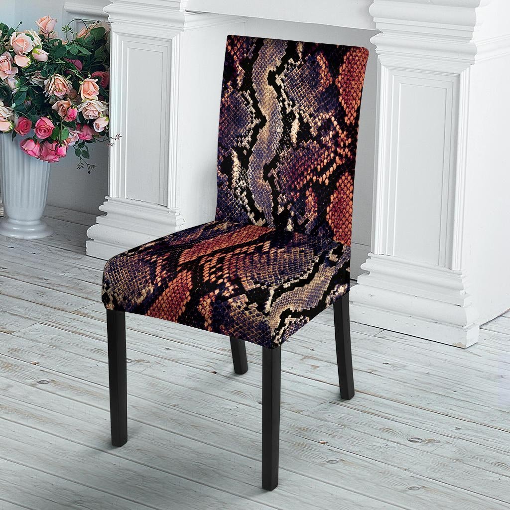Python Snakeskin Print Chair Cover-grizzshop