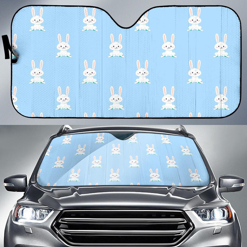 Rabbit Bunny Print Pattern Car Sun Shade-grizzshop
