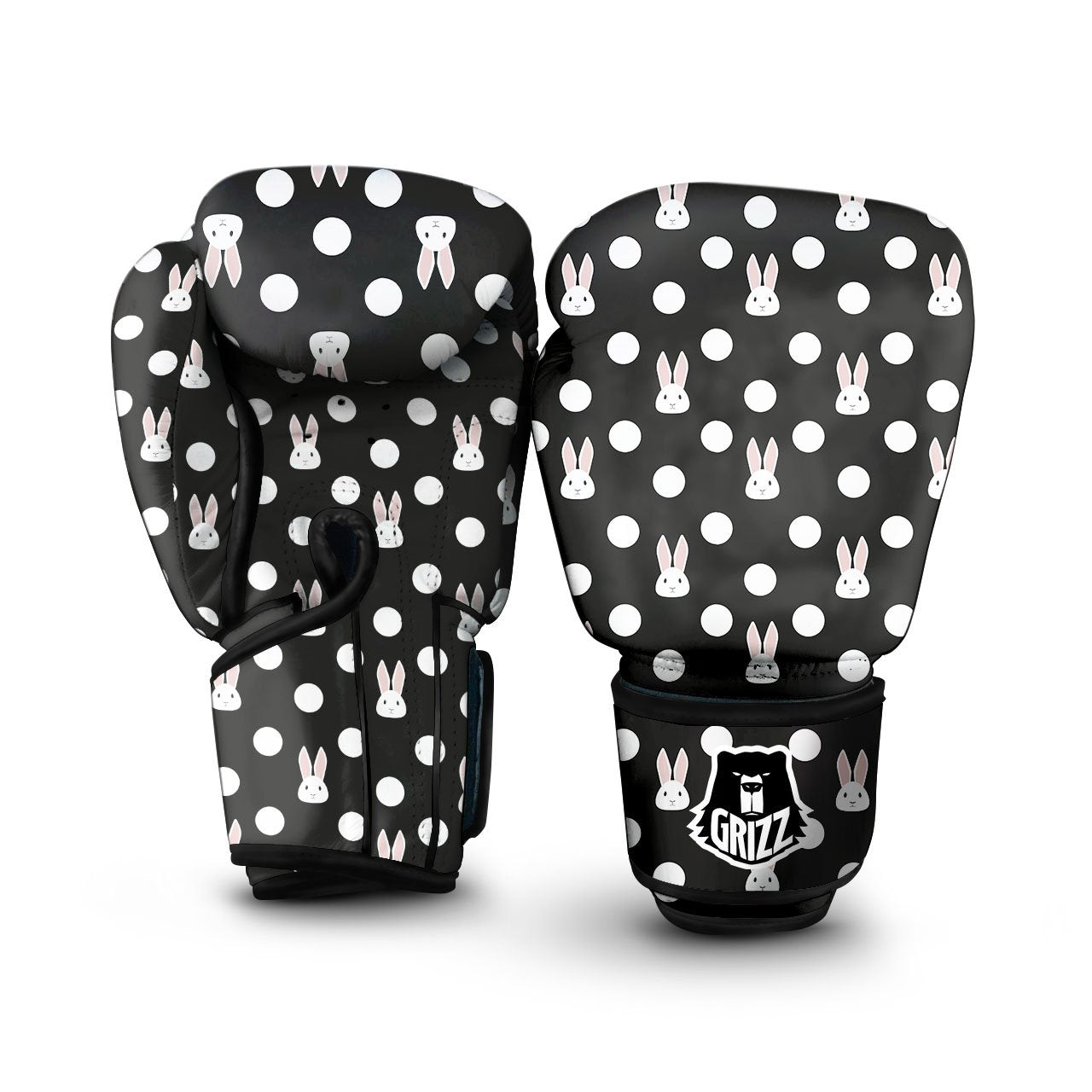 Brown And Black Polka Dot Boxing Gloves
