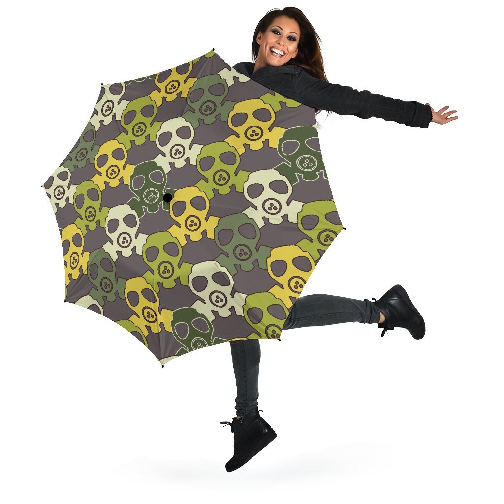 Radiation Mask Pattern Print Automatic Foldable Umbrella-grizzshop