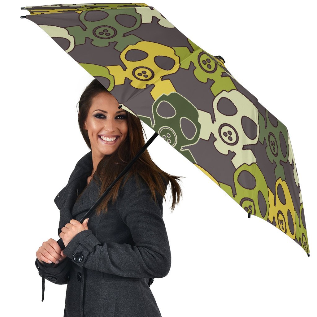 Radiation Mask Pattern Print Automatic Foldable Umbrella-grizzshop