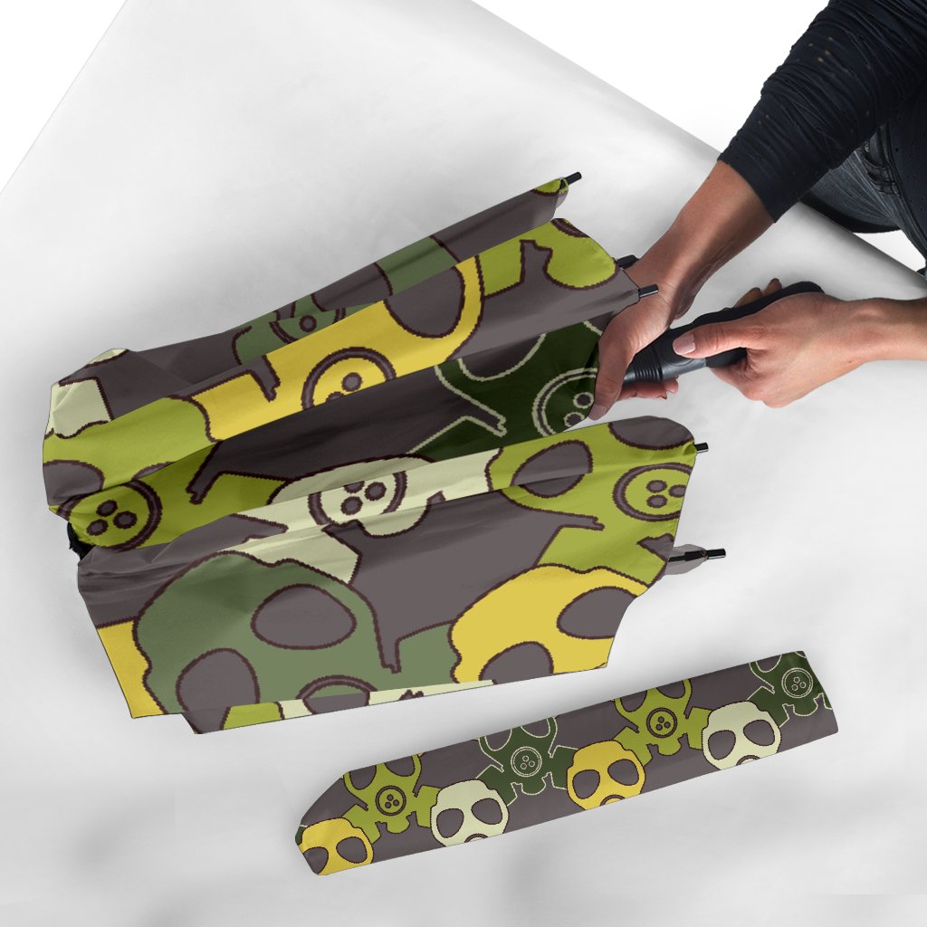 Radiation Mask Pattern Print Automatic Foldable Umbrella-grizzshop