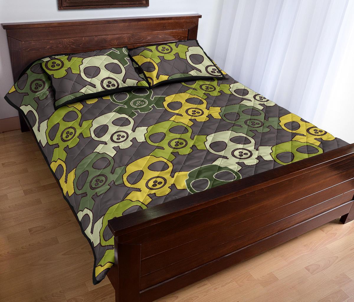 Radiation Mask Pattern Print Bed Set Quilt-grizzshop