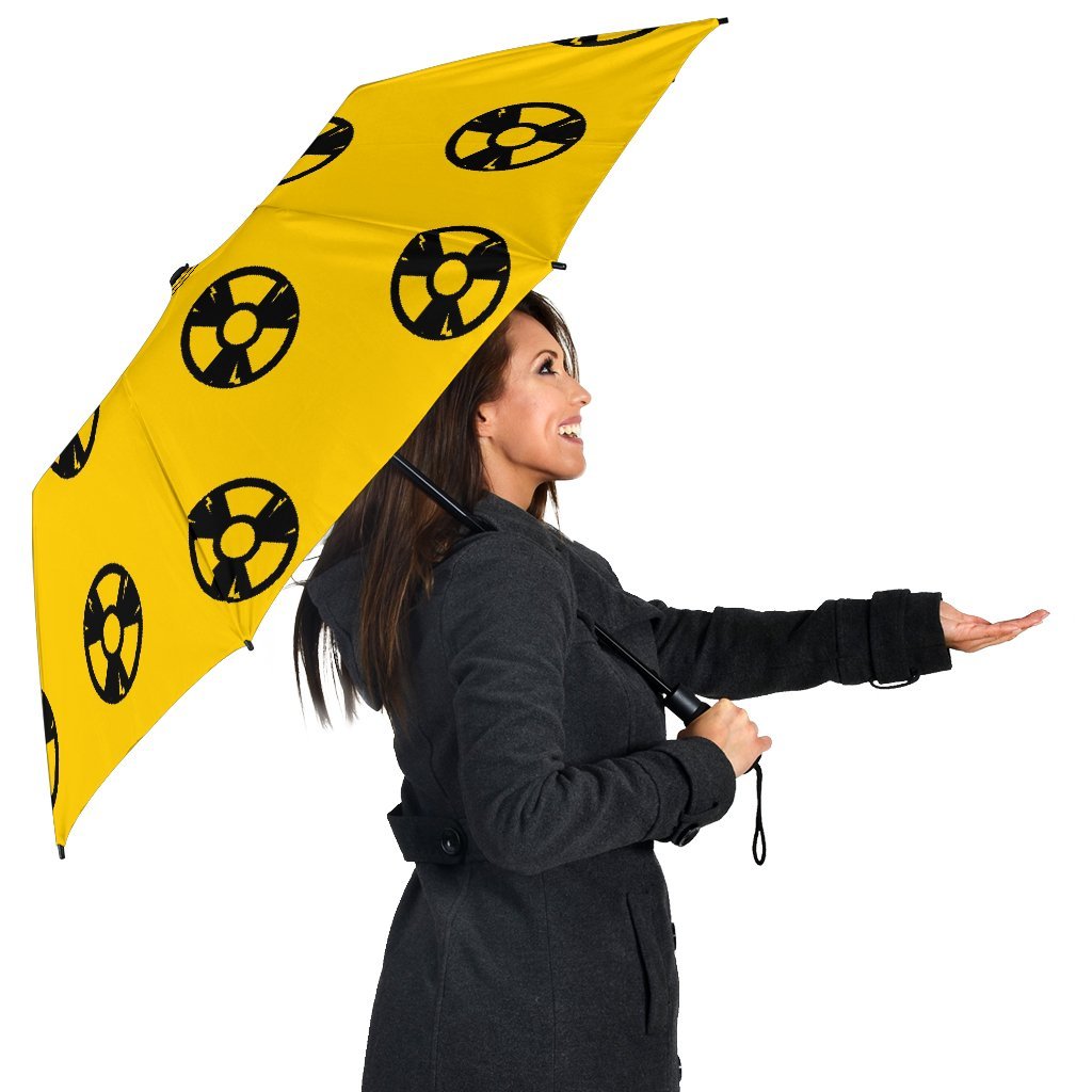 Radiation Pattern Print Automatic Foldable Umbrella-grizzshop