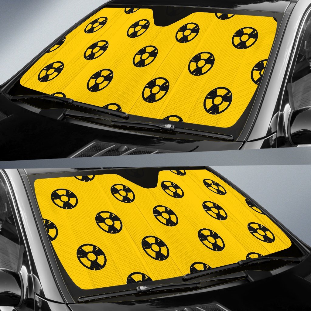 Radiation Pattern Print Car Sun Shade-grizzshop
