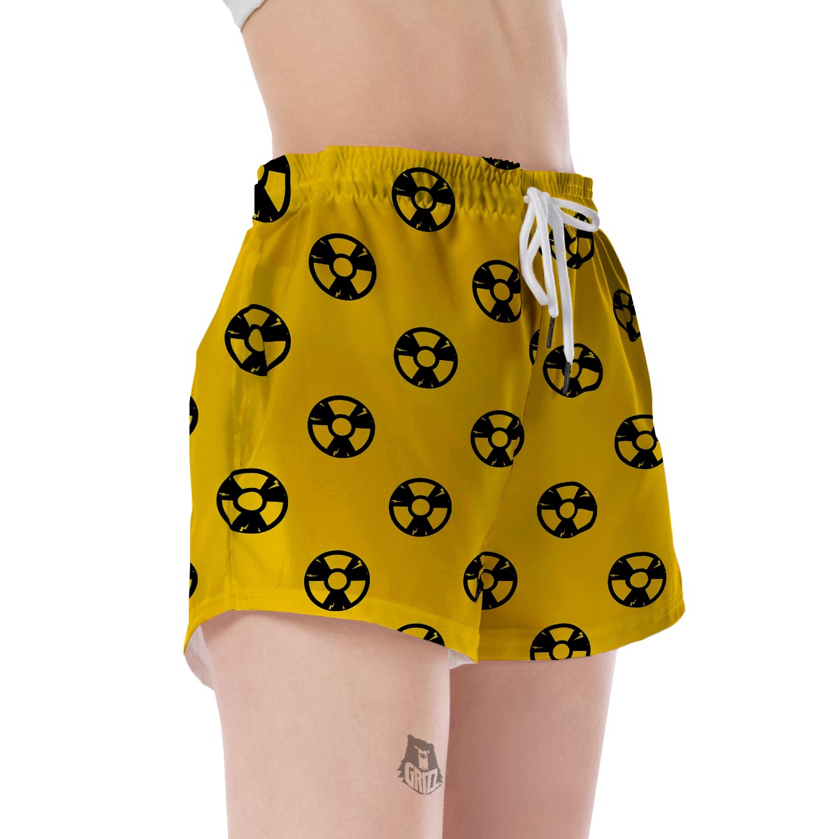Radiation Pattern Print Women's Shorts-grizzshop