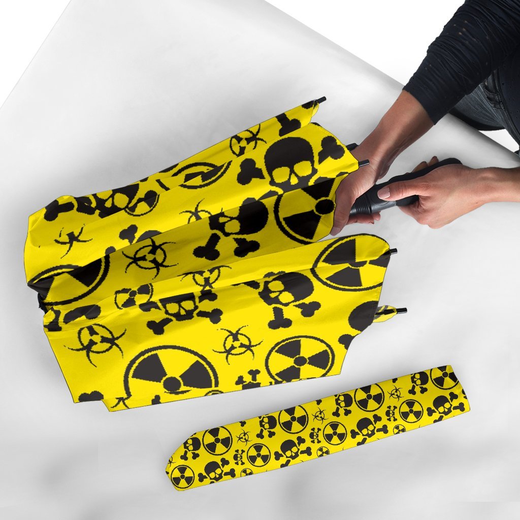 Radiation Print Pattern Automatic Foldable Umbrella-grizzshop