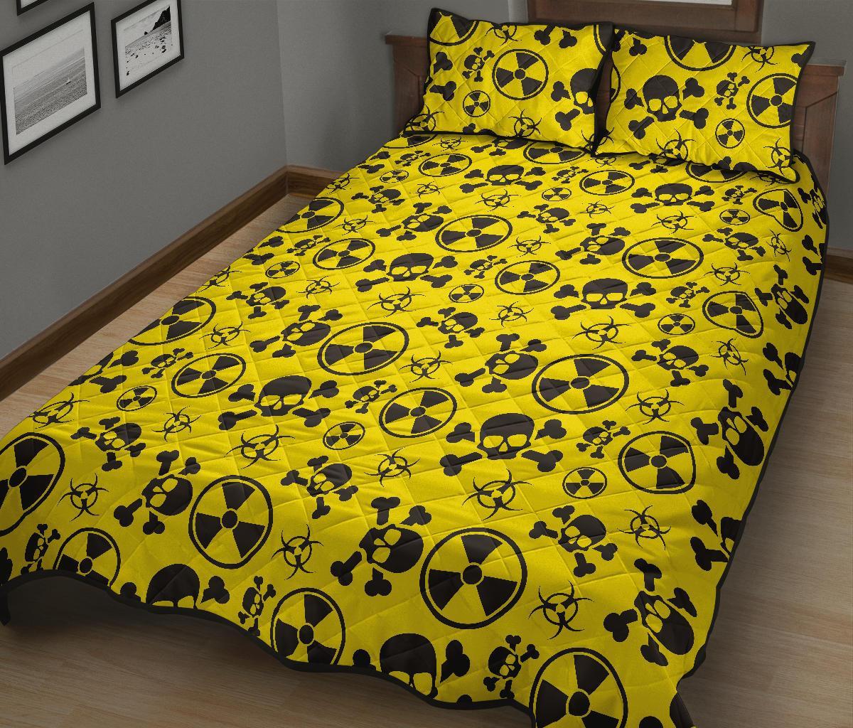 Radiation Print Pattern Bed Set Quilt-grizzshop