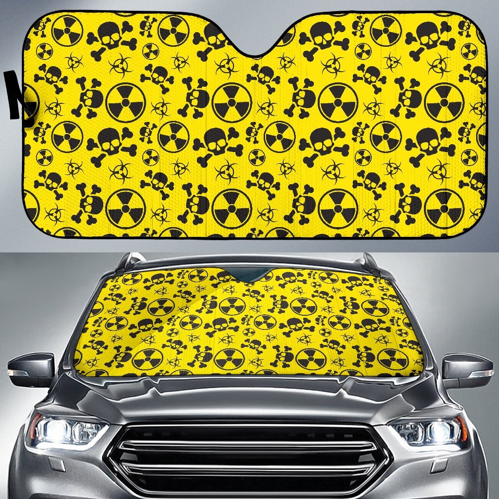 Radiation Print Pattern Car Sun Shade-grizzshop
