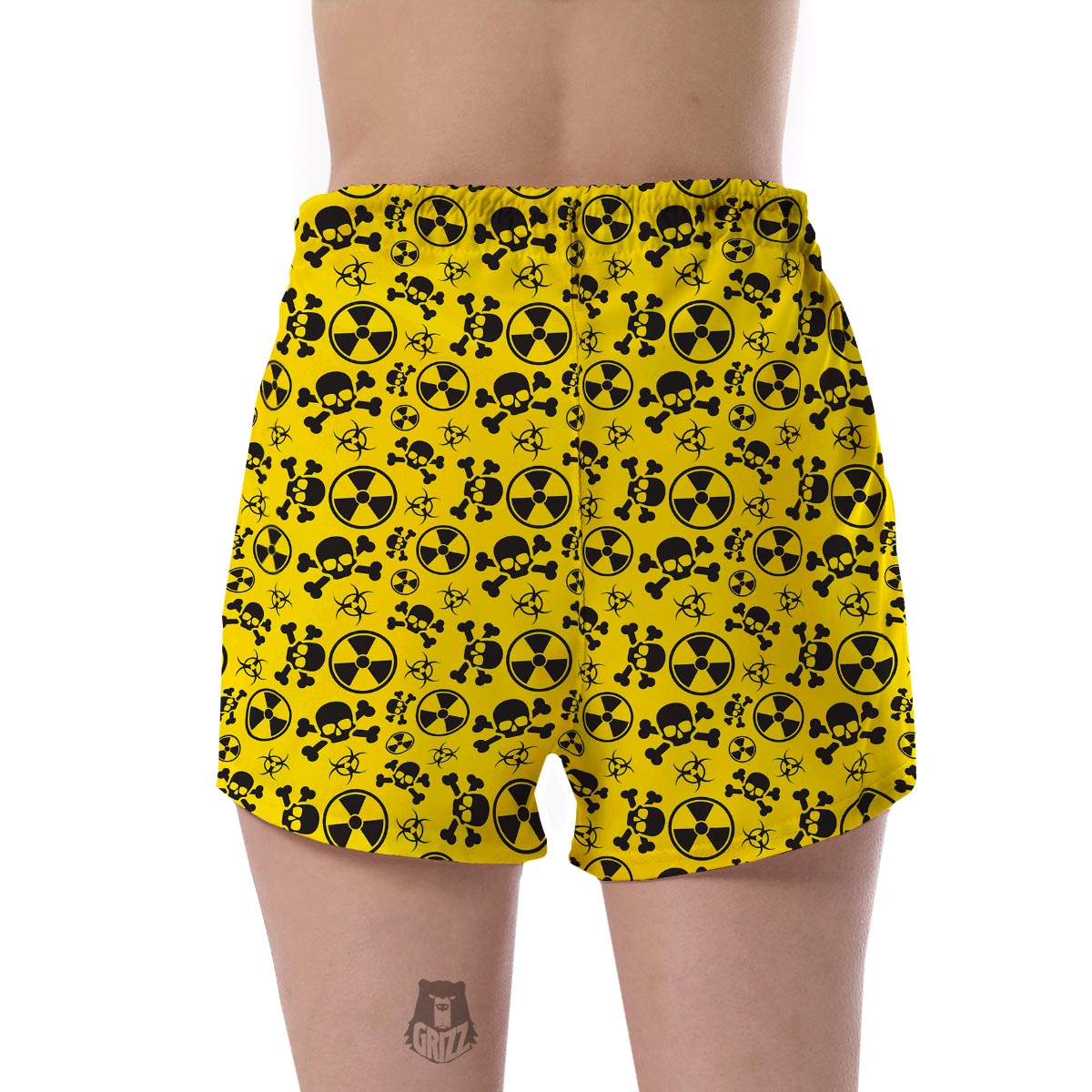 Radiation Print Pattern Women's Shorts-grizzshop