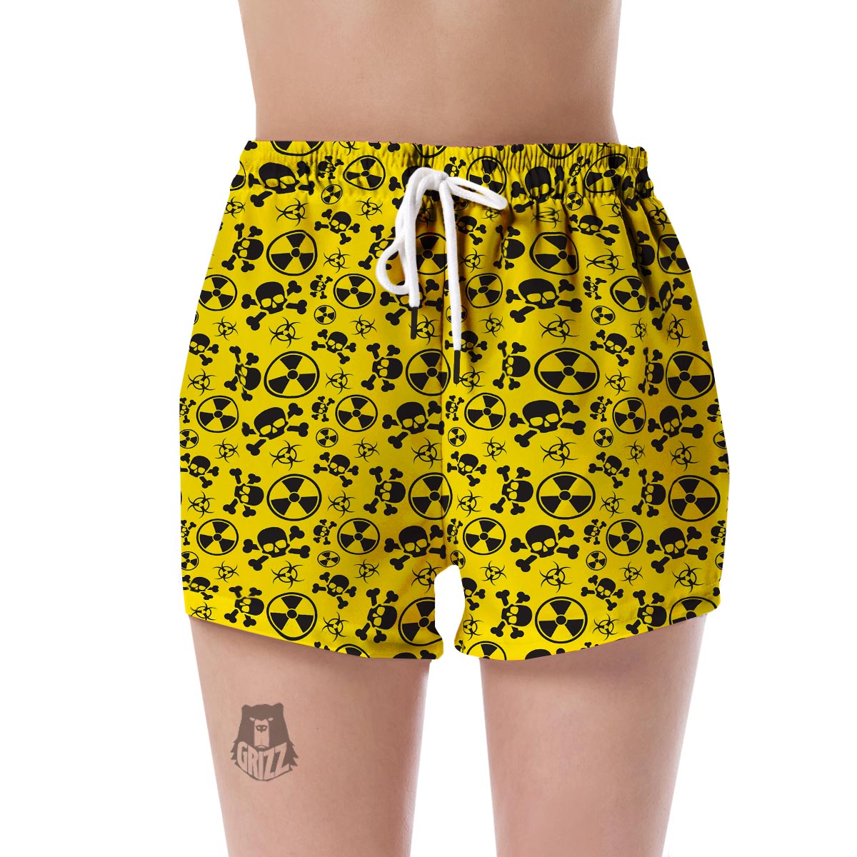 Radiation Print Pattern Women's Shorts-grizzshop