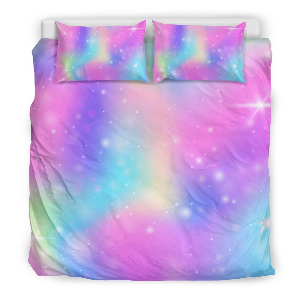 Rainbow Colorful Pattern Print Duvet Cover Bedding Set-grizzshop