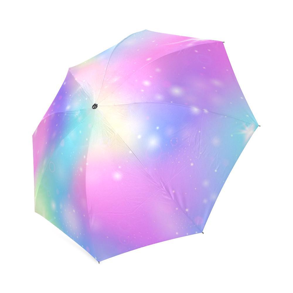 Rainbow Colorful Pattern Print Foldable Umbrella-grizzshop