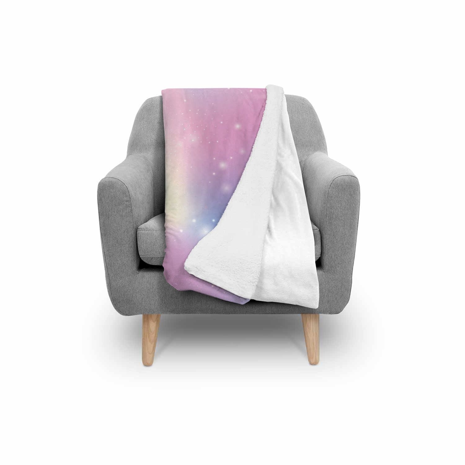 Rainbow Colorful Pattern Print Throw Blanket-grizzshop