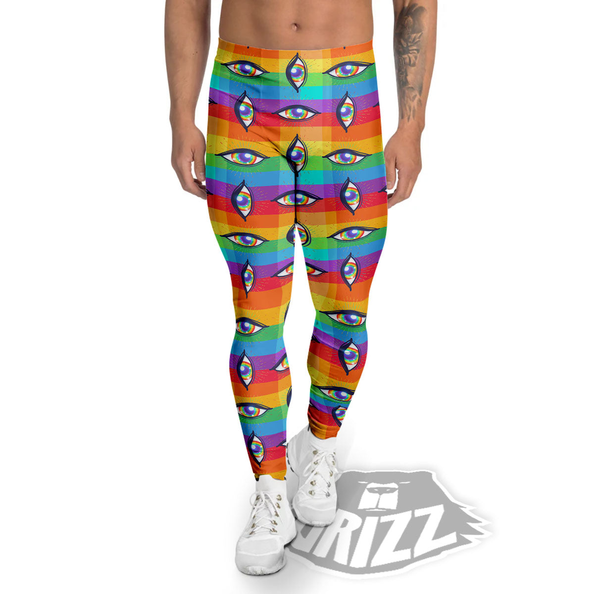 Rainbow Eyes LGBT Pride Print Pattern Muay Thai Boxing Shorts