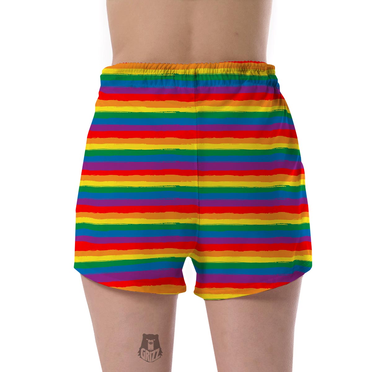 Rainbow Flag Lgbt Patterm Print Women's Shorts-grizzshop