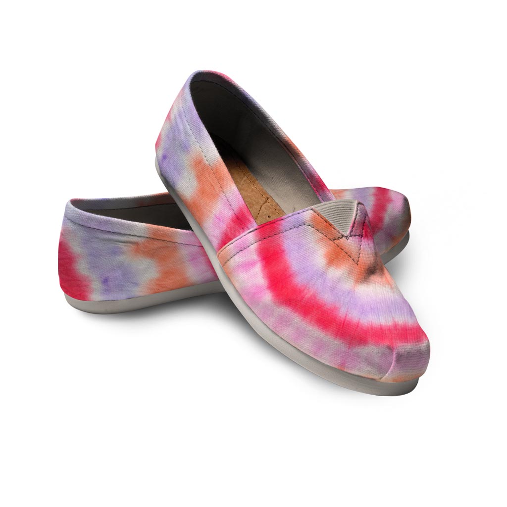 Rainbow Hippie Tie Dye Canvas Shoes-grizzshop