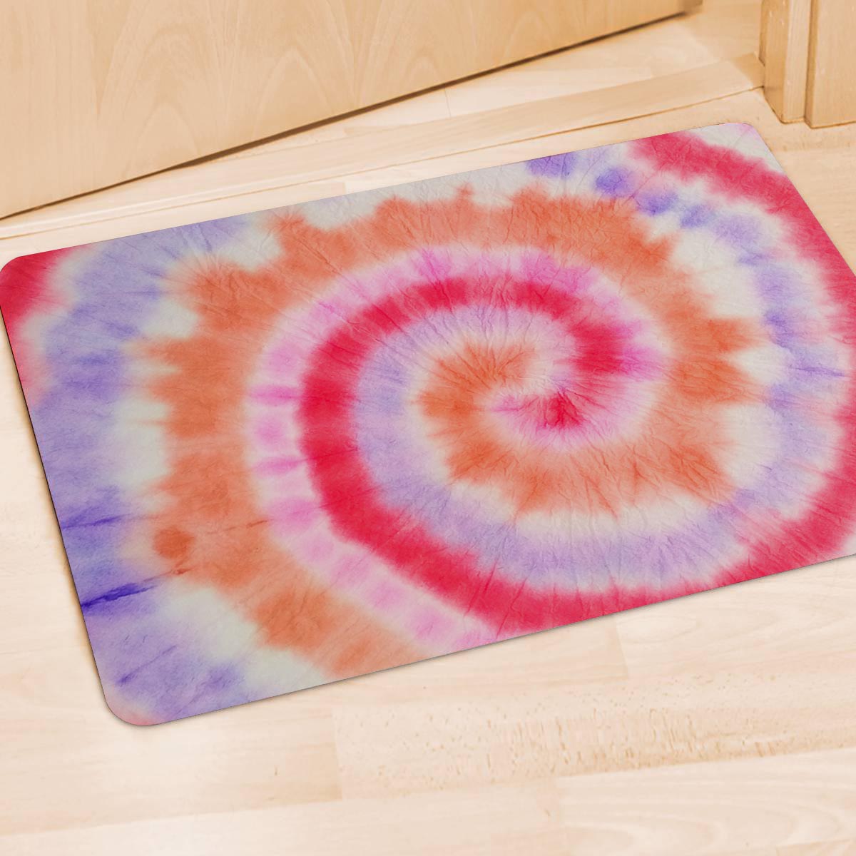 Rainbow Hippie Tie Dye Door Mat-grizzshop