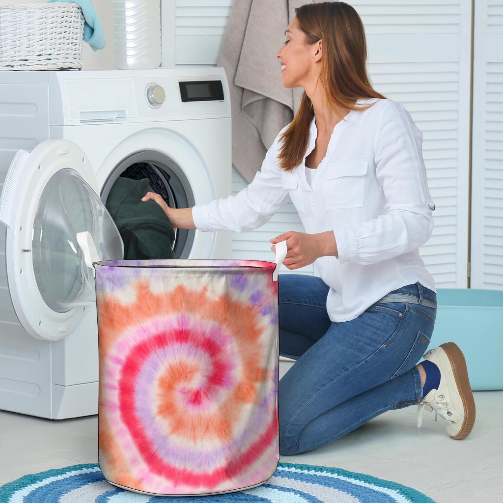 Rainbow Hippie Tie Dye Laundry Basket-grizzshop