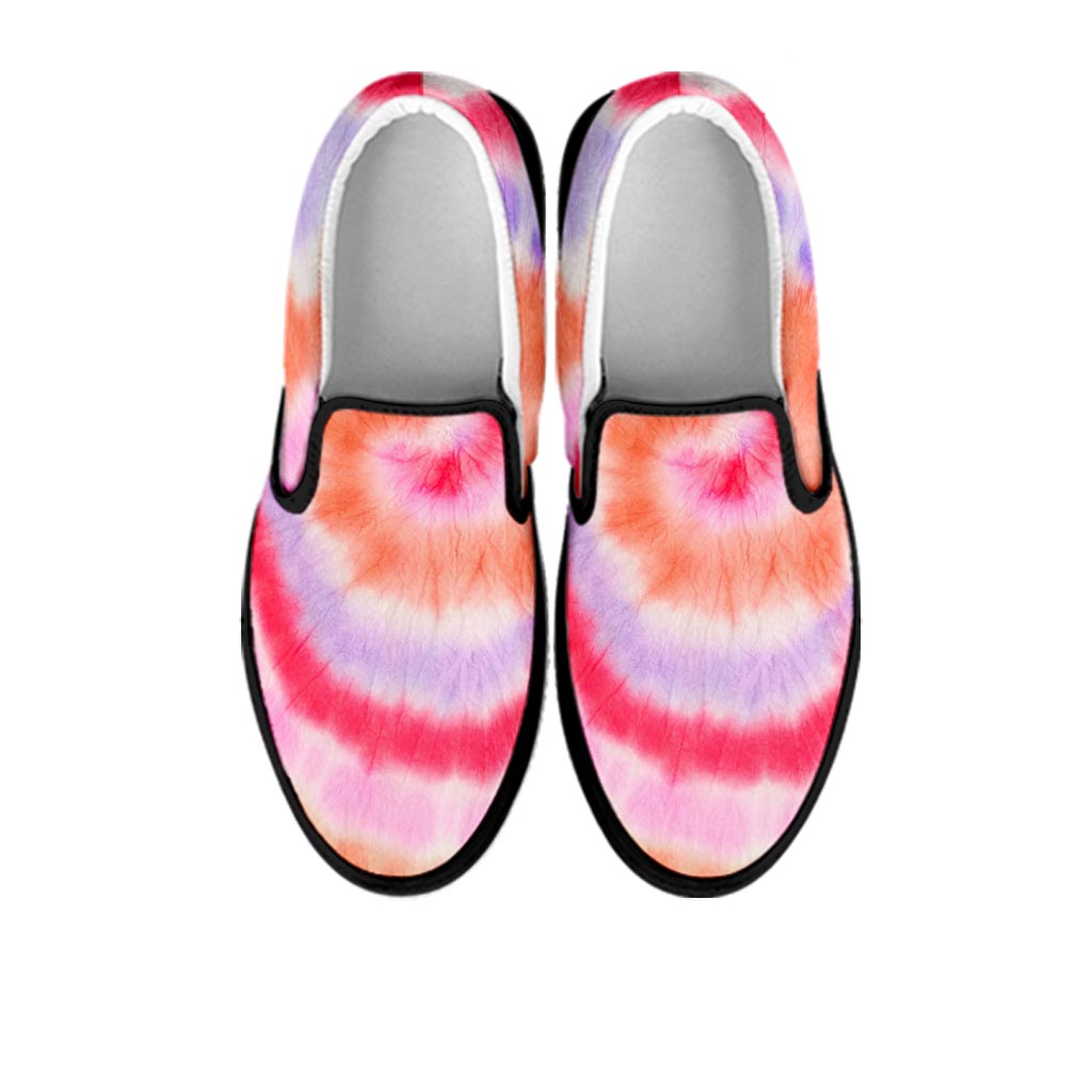 Rainbow Hippie Tie Dye Women's Slip On Sneakers-grizzshop