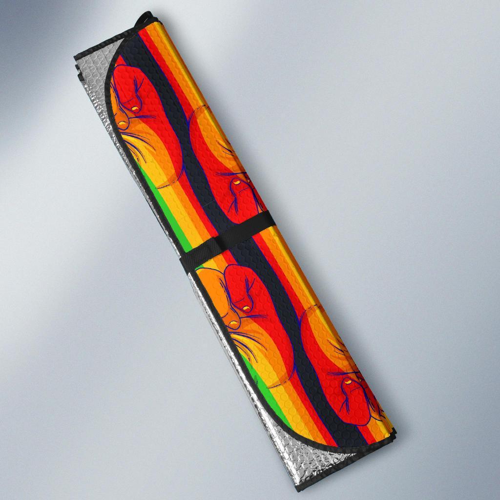 Rainbow Lgbt Patterm Print Car Sun Shade-grizzshop