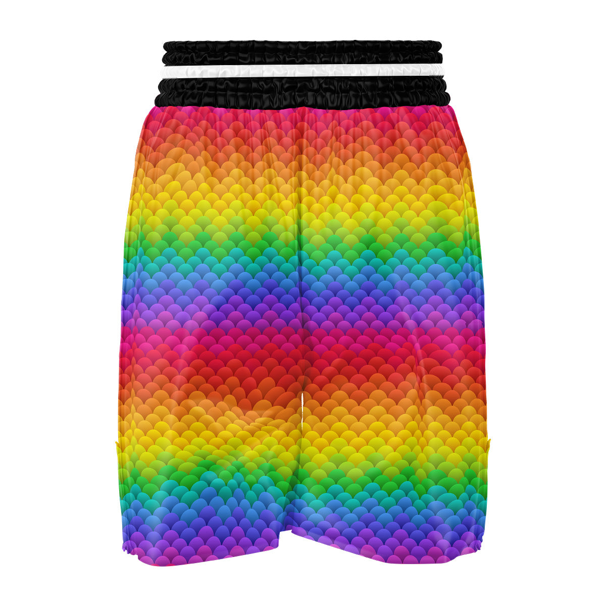 Rainbow Light Blobs Print Pattern Boxing Shorts-grizzshop
