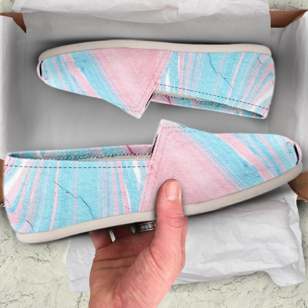 Rainbow Marble Canvas Shoes-grizzshop