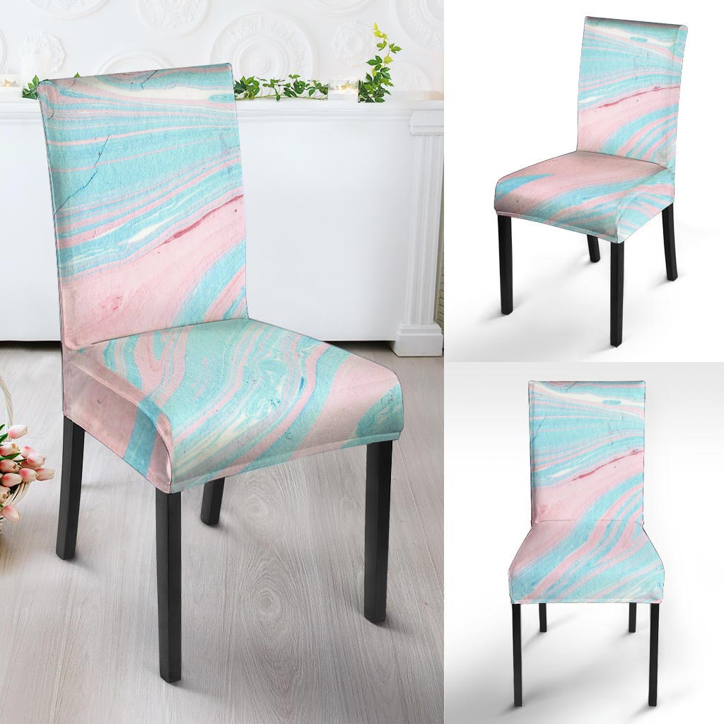 Rainbow Marble Chair Cover-grizzshop
