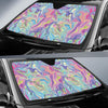 Rainbow Marble Pattern Print Car Sun Shade-grizzshop