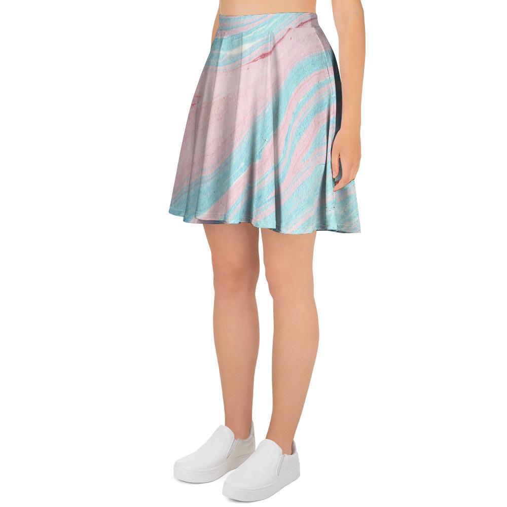 Rainbow Marble Women's Skirt-grizzshop