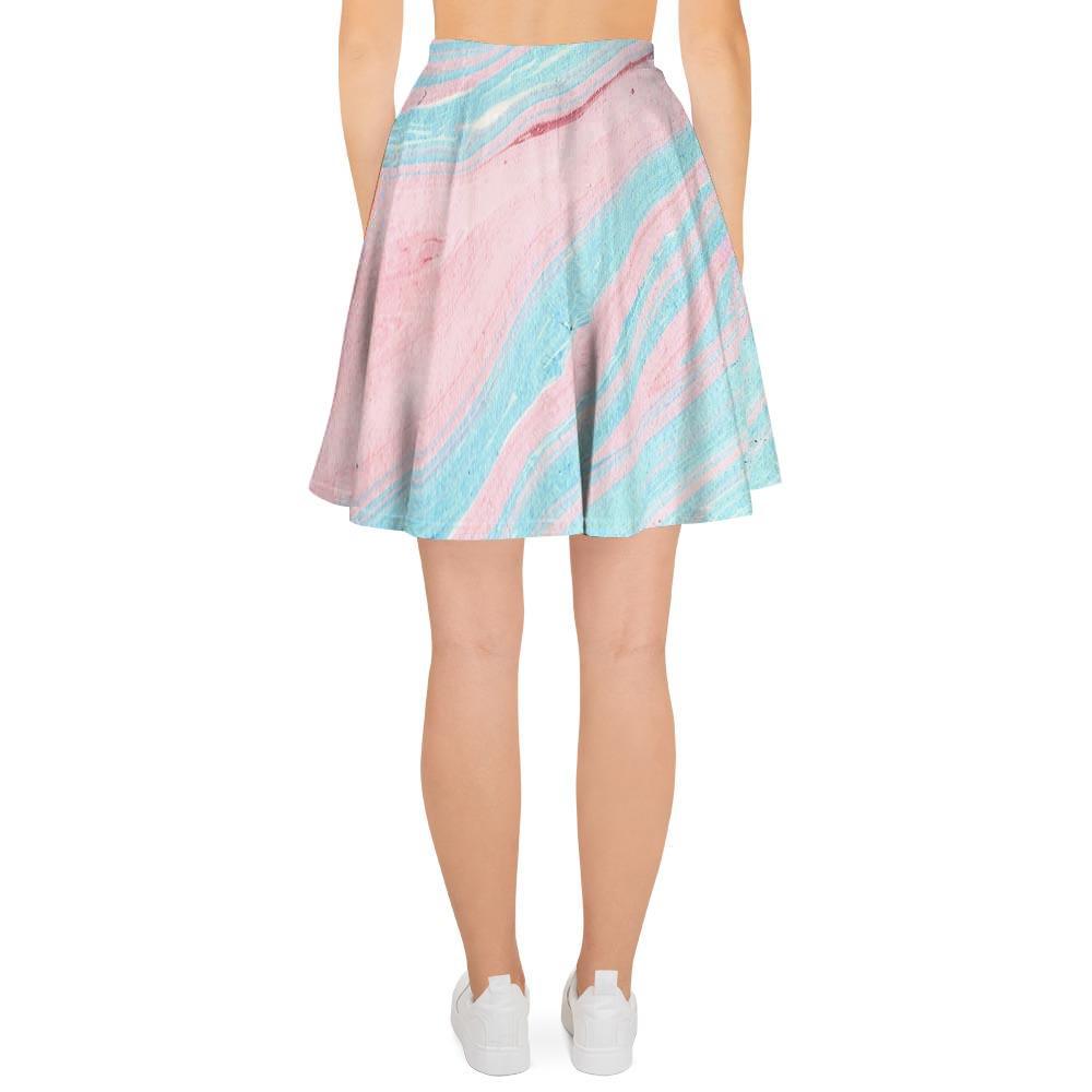 Rainbow Marble Women's Skirt-grizzshop
