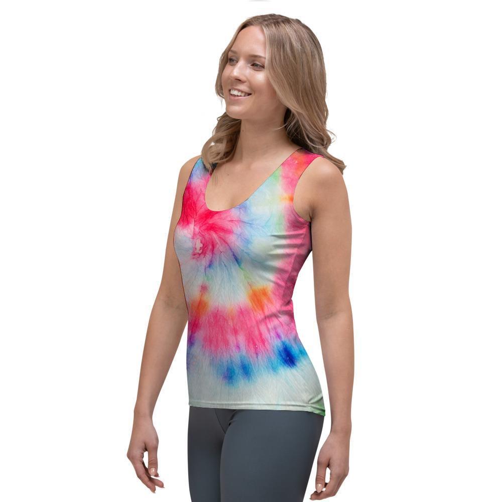 Rainbow Tie Dye Women's Tank Top-grizzshop