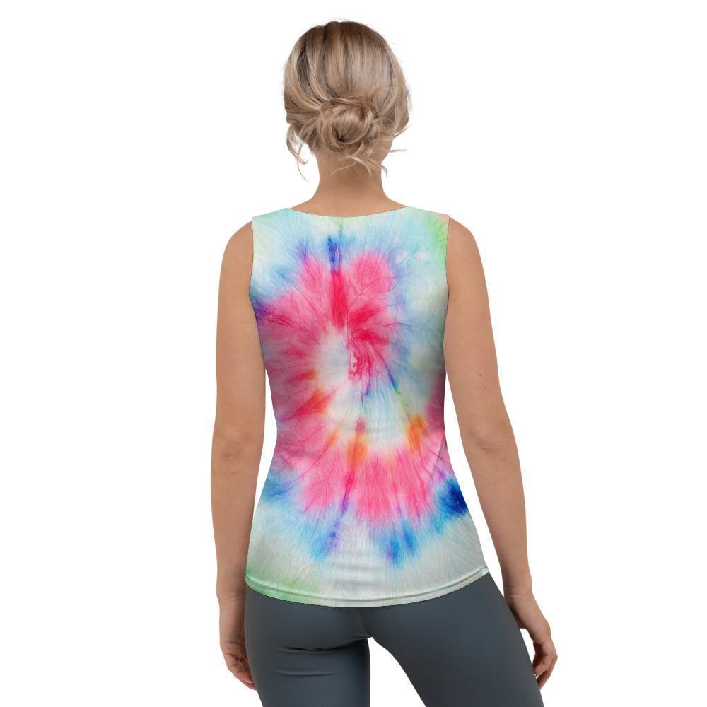 Rainbow Tie Dye Women's Tank Top-grizzshop