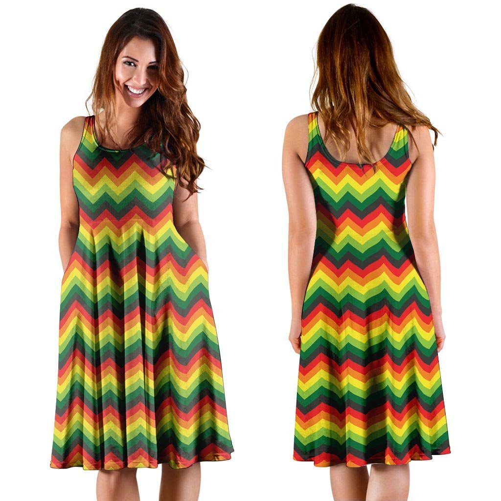 Rasta Jamaica Reggae Dress-grizzshop