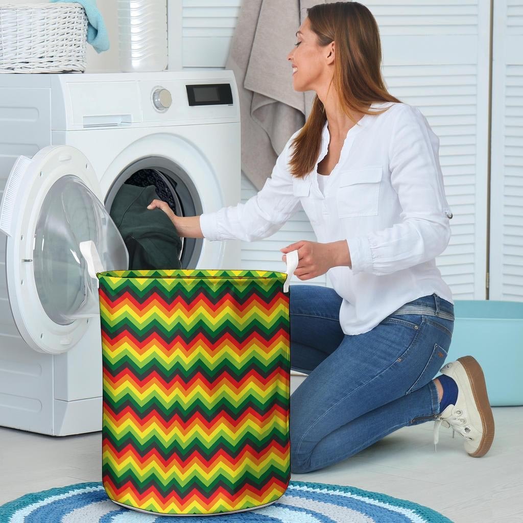 Rasta Jamaica Reggae Laundry Basket-grizzshop