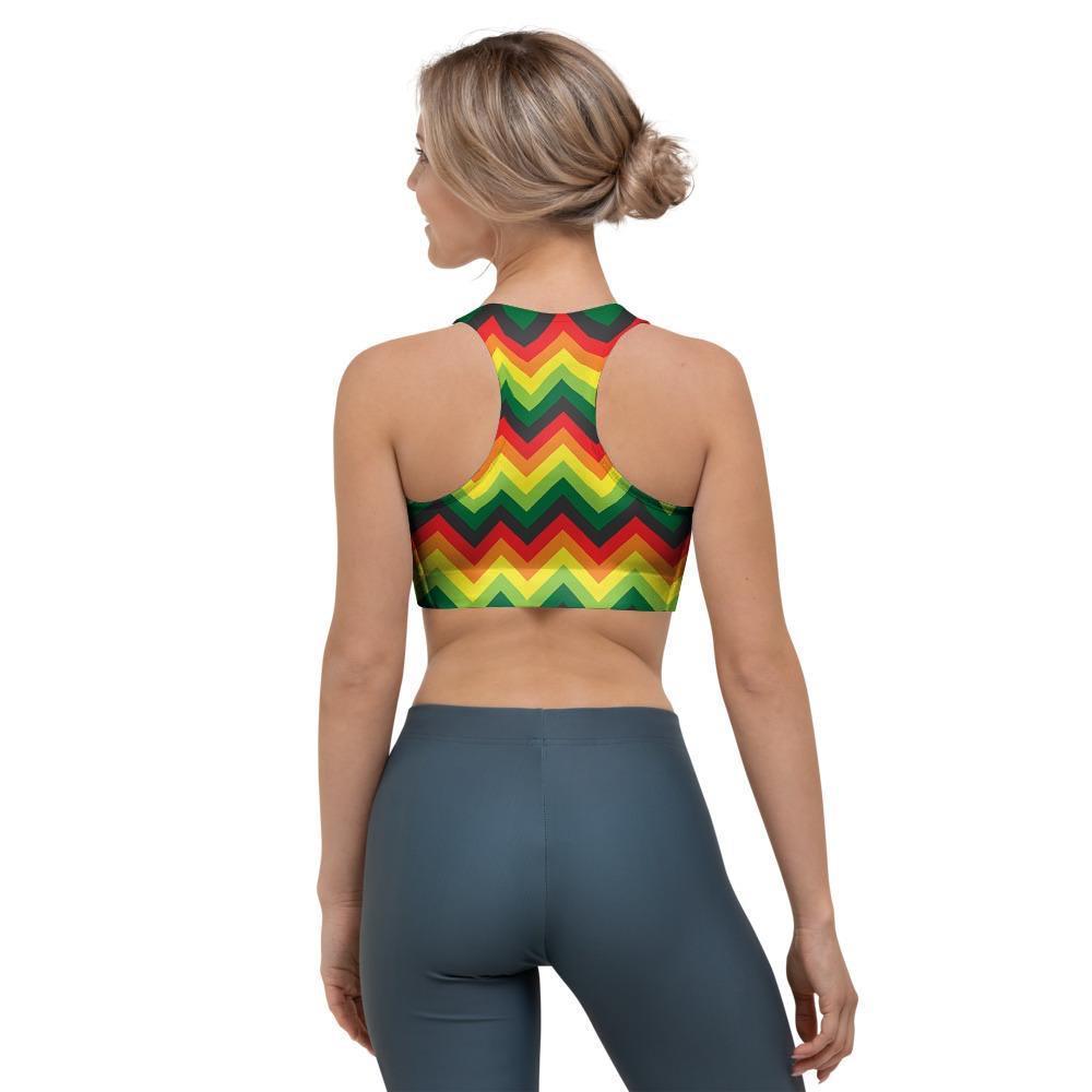 Rasta Jamaica Reggae Sports Bra-grizzshop