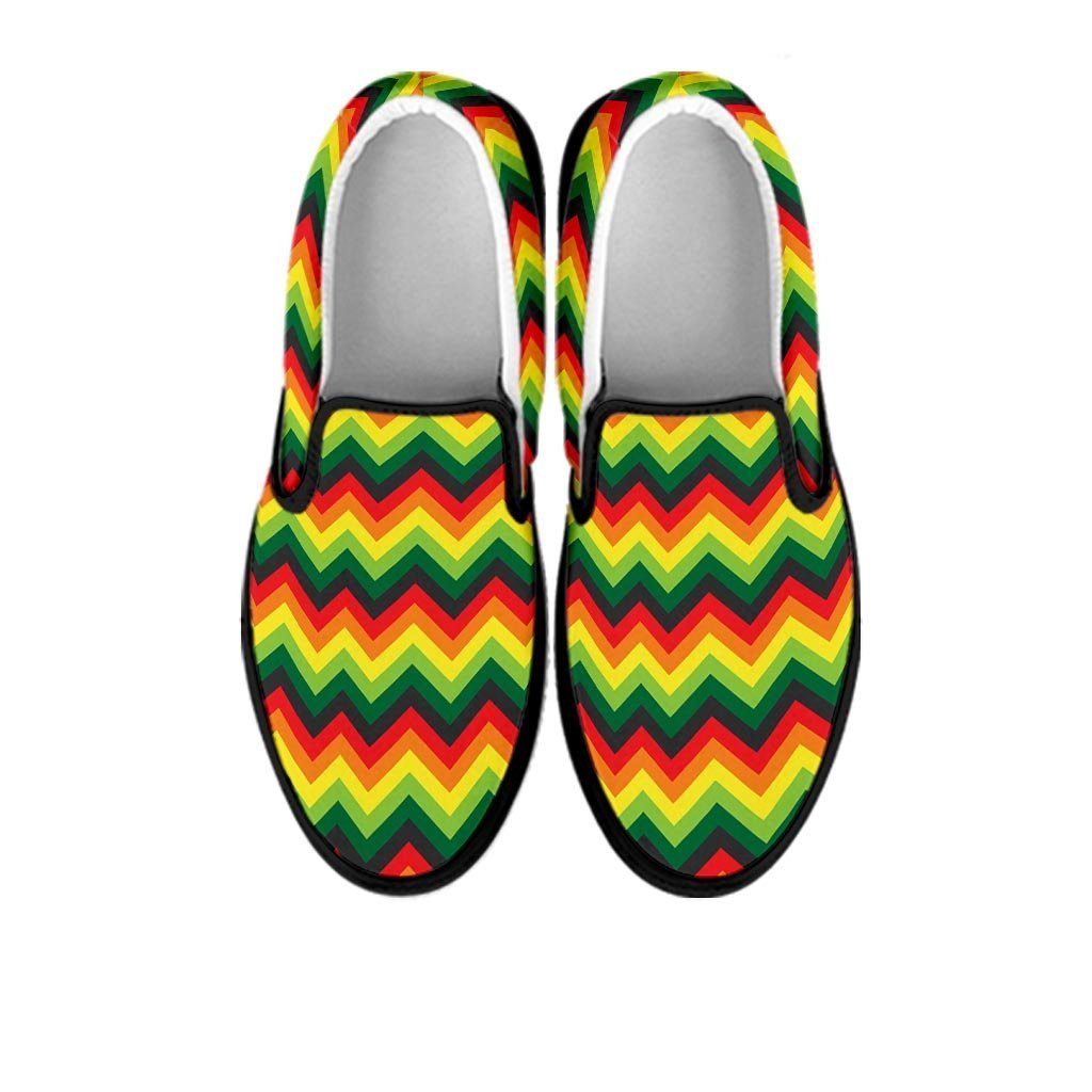 Rasta Jamaica Reggae Women's Slip On Sneakers-grizzshop