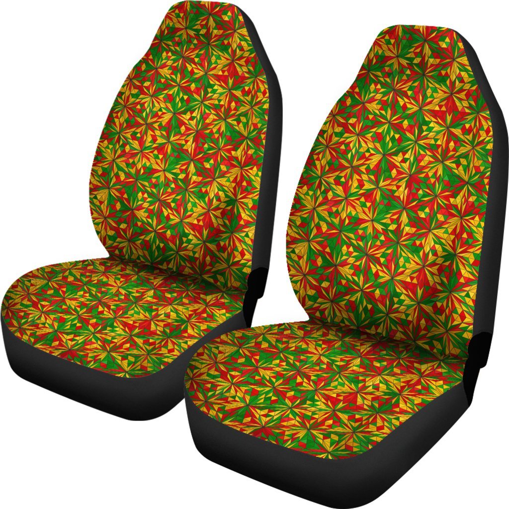 Rasta Reggae Pattern Print Universal Fit Car Seat Cove-grizzshop