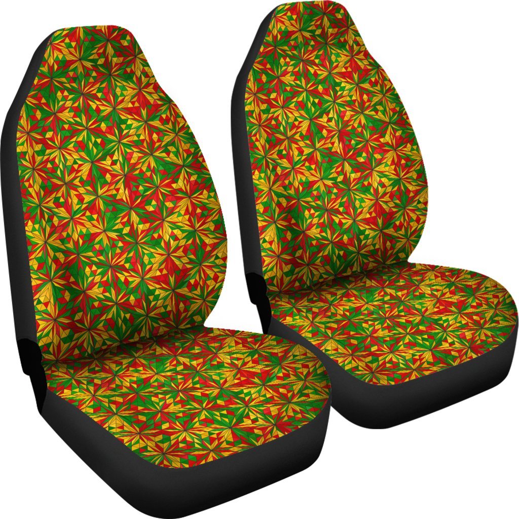 Rasta Reggae Pattern Print Universal Fit Car Seat Cove-grizzshop