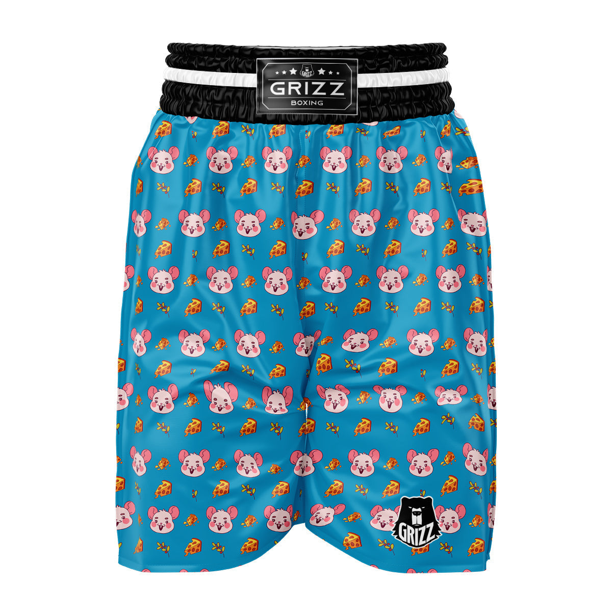Rat Cute Print Pattern Boxing Shorts-grizzshop