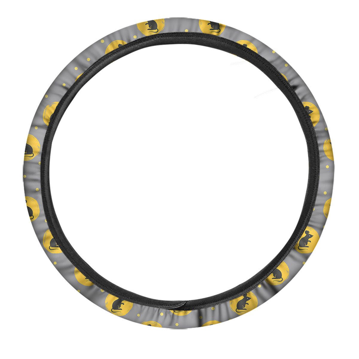 Rat Print Pattern Car Steering Wheel Cover-grizzshop