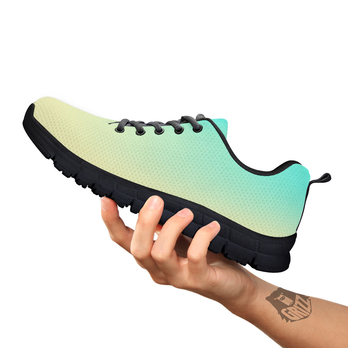 Rave Pastel Print Pattern Black Sneaker-grizzshop