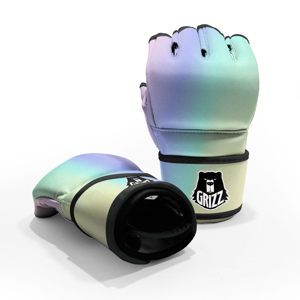 Rave Pastel Print Pattern MMA Gloves-grizzshop