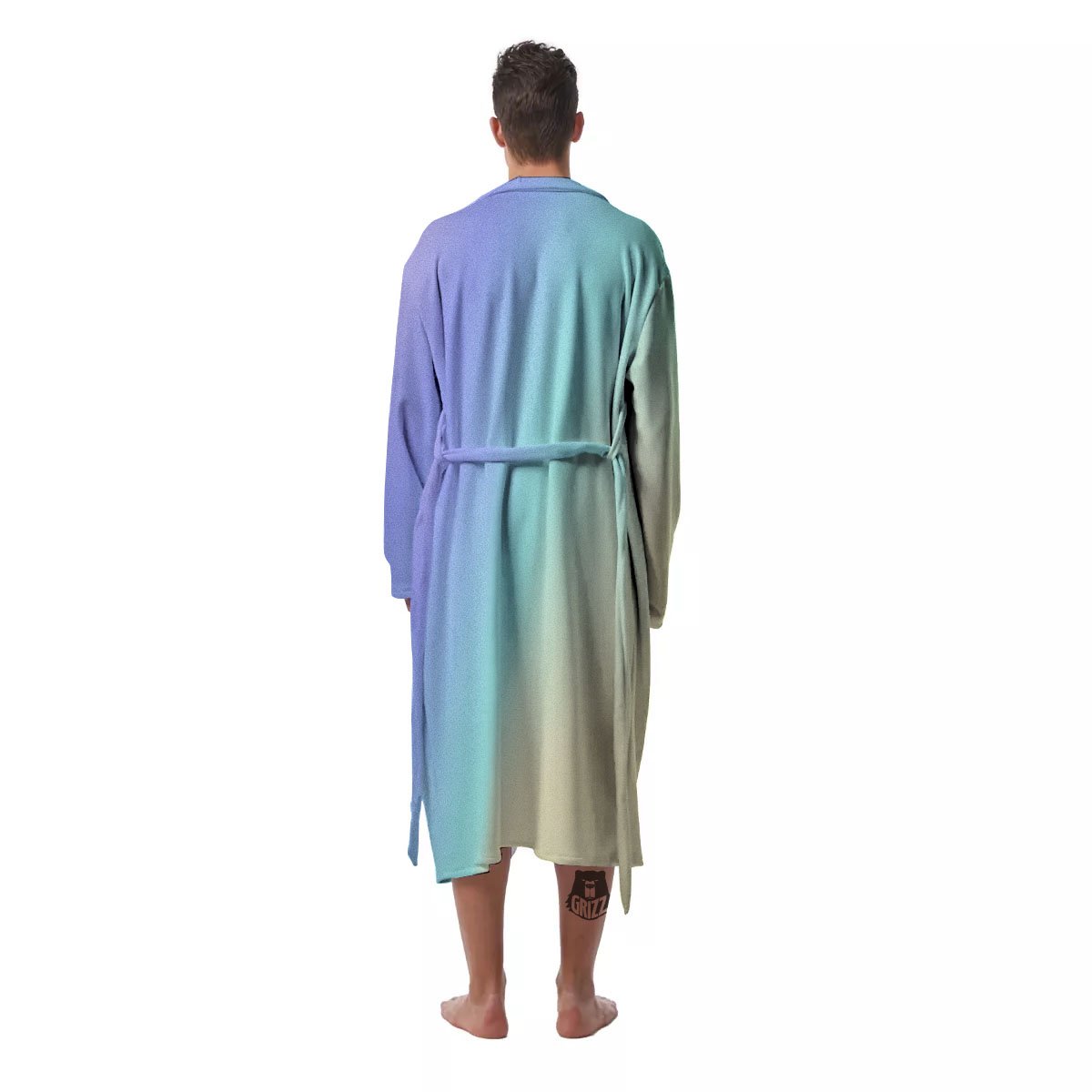 Rave Pastel Print Pattern Men's Robe-grizzshop