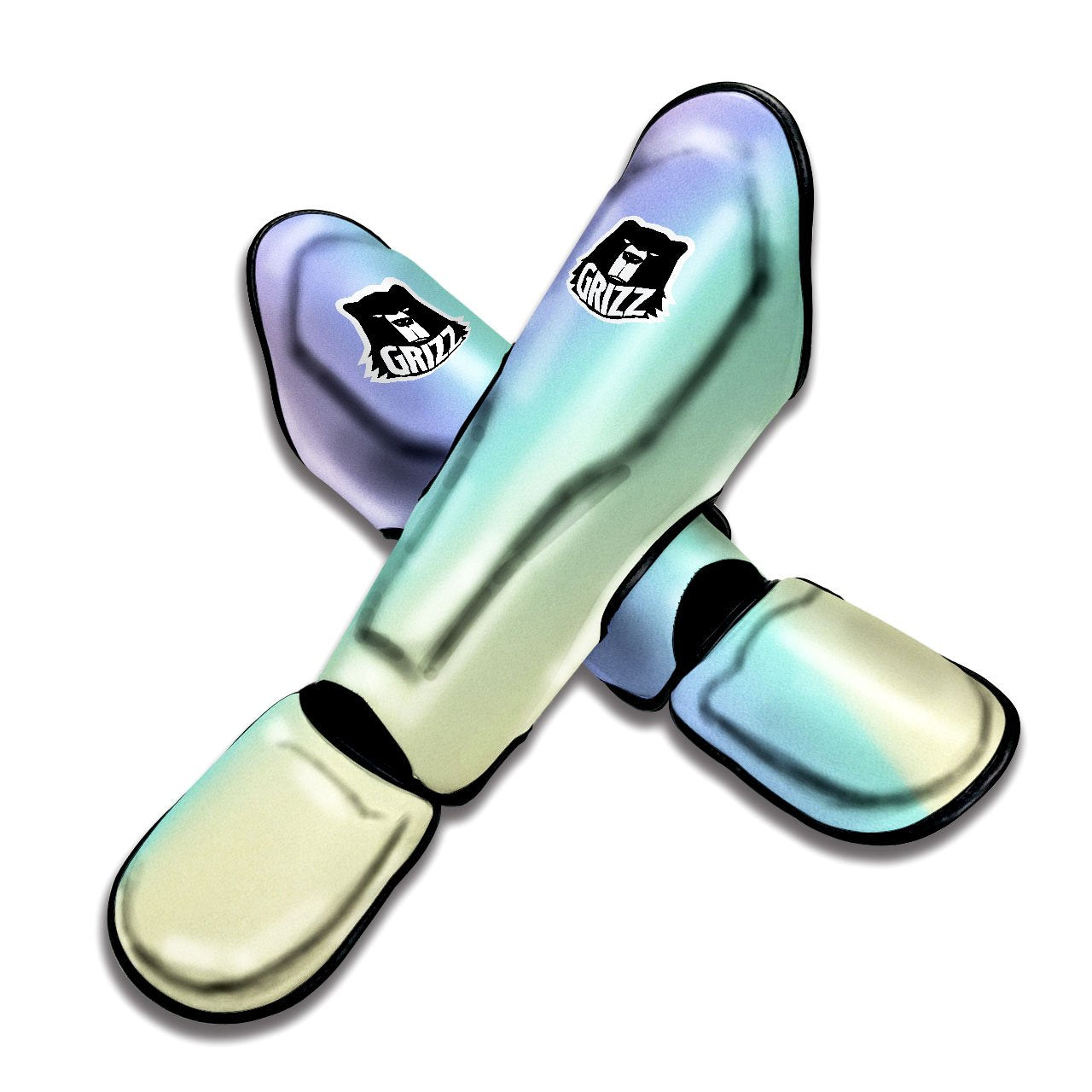 Rave Pastel Print Pattern Muay Thai Shin Guards-grizzshop