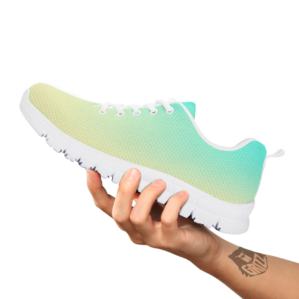 Rave Pastel Print Pattern White Sneaker-grizzshop