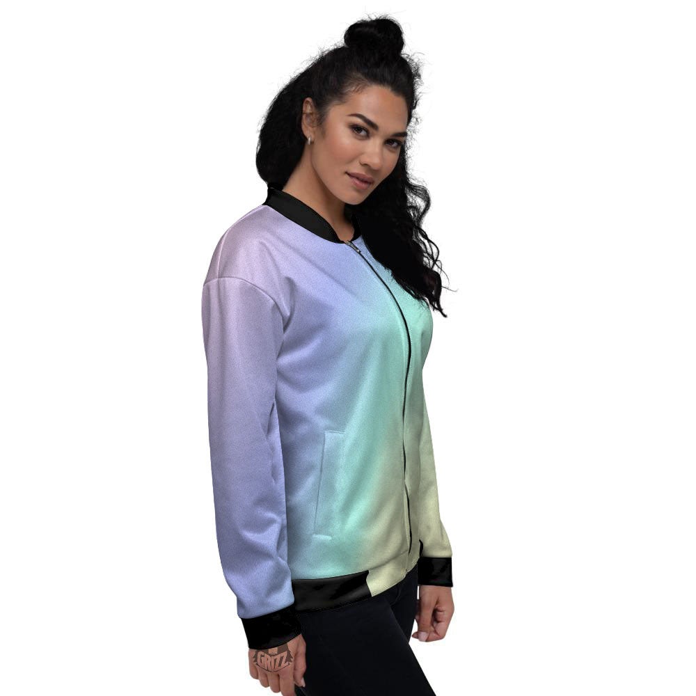 Rave Pastel Print Pattern Women's Bomber Jacket-grizzshop