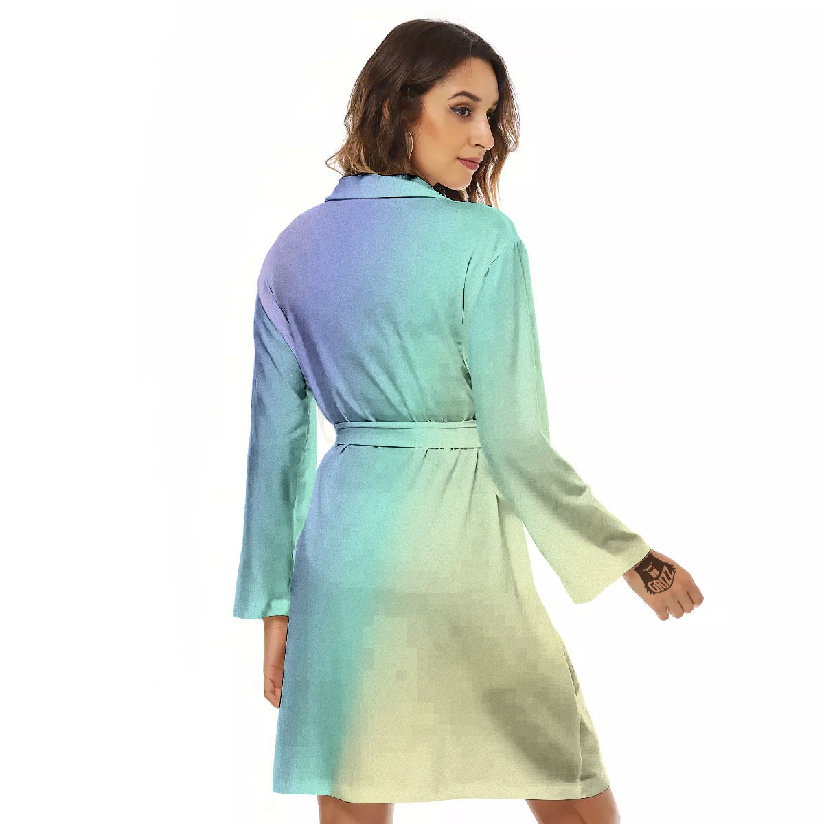 Rave Pastel Print Pattern Women's Robe-grizzshop