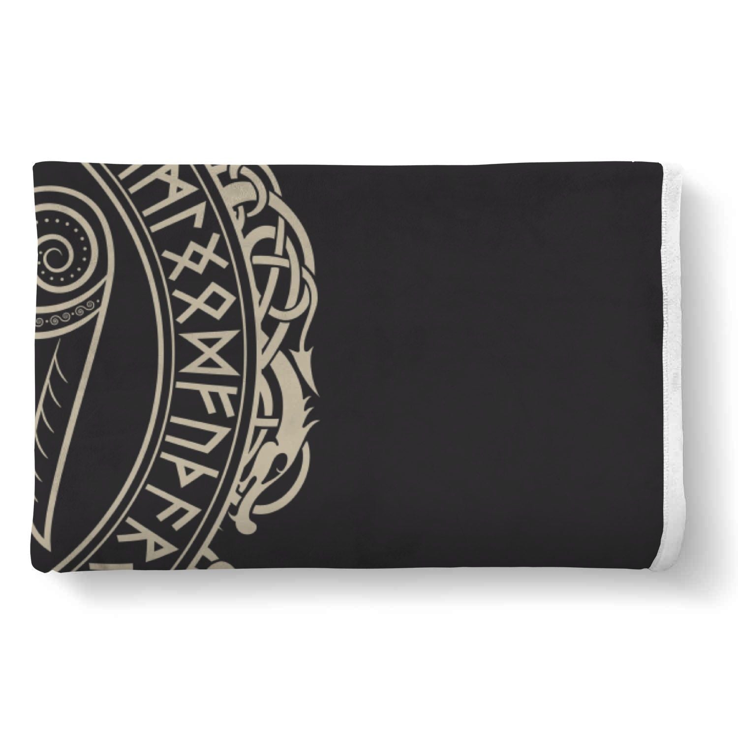 Raven Viking Odin Sword Print Throw Blanket-grizzshop
