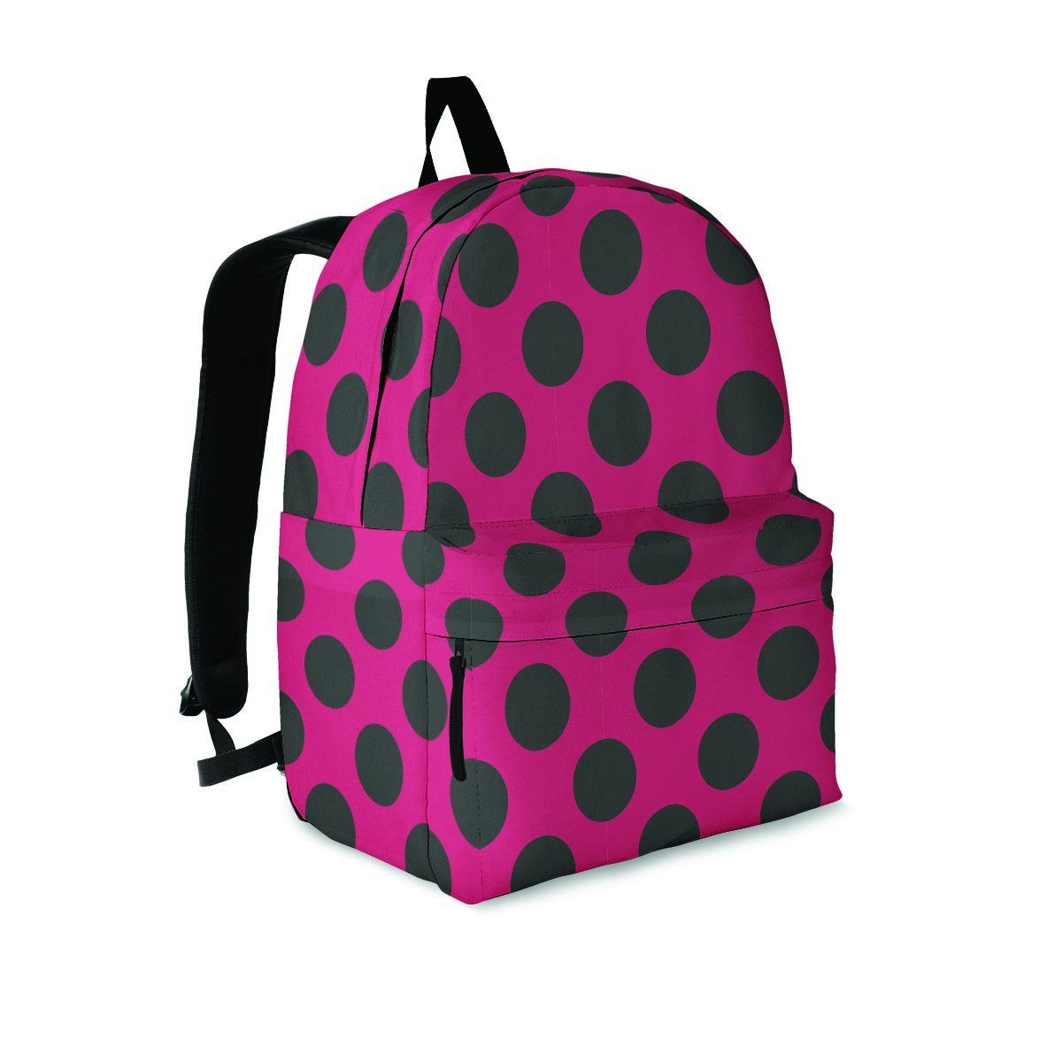 Brown And Cream Polka Dot Backpack